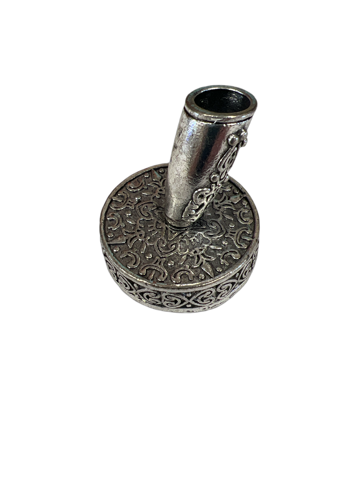 Silver Calligraphy Metal European Pen Holder Base