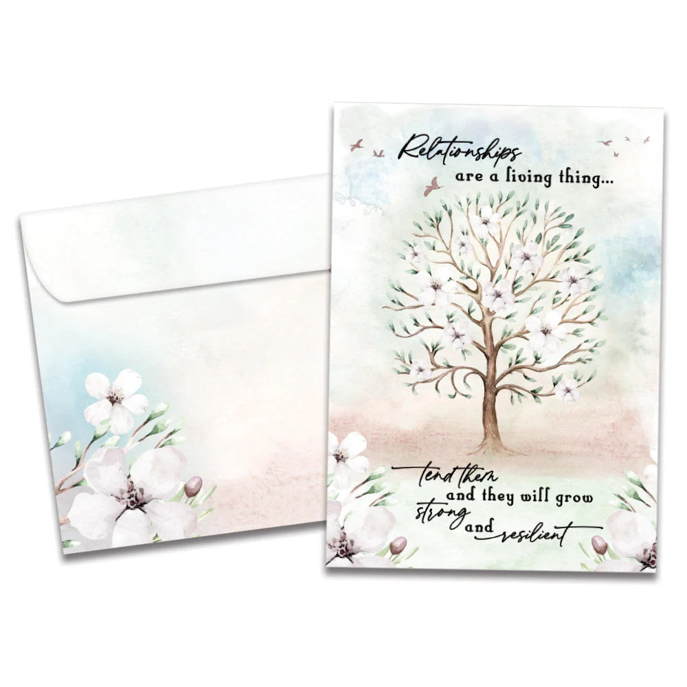 Tended Relationships Wedding Greeting Card