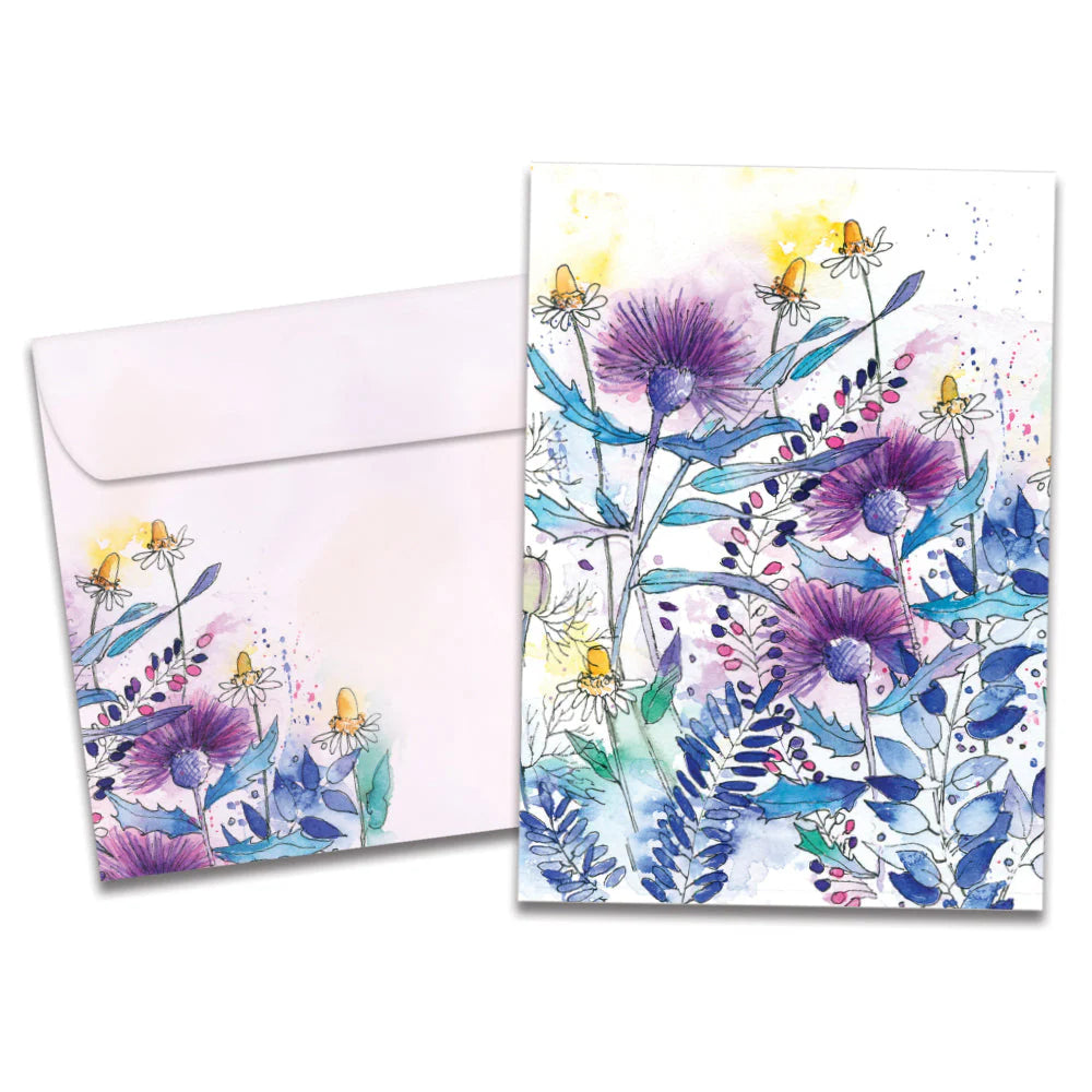 Purple Flowers All Occasion Greeting Card