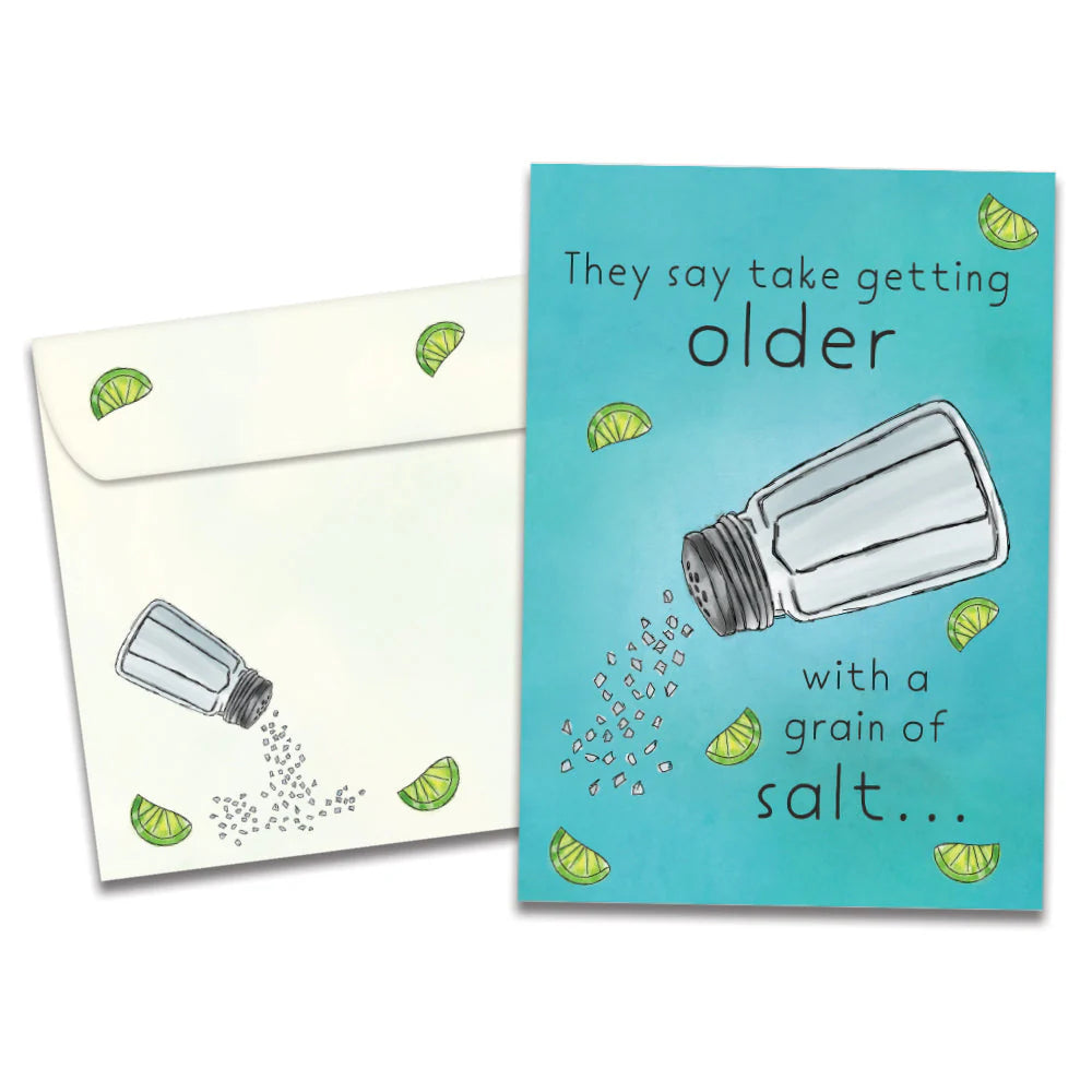 Salt and Lime Birthday Greeting Card