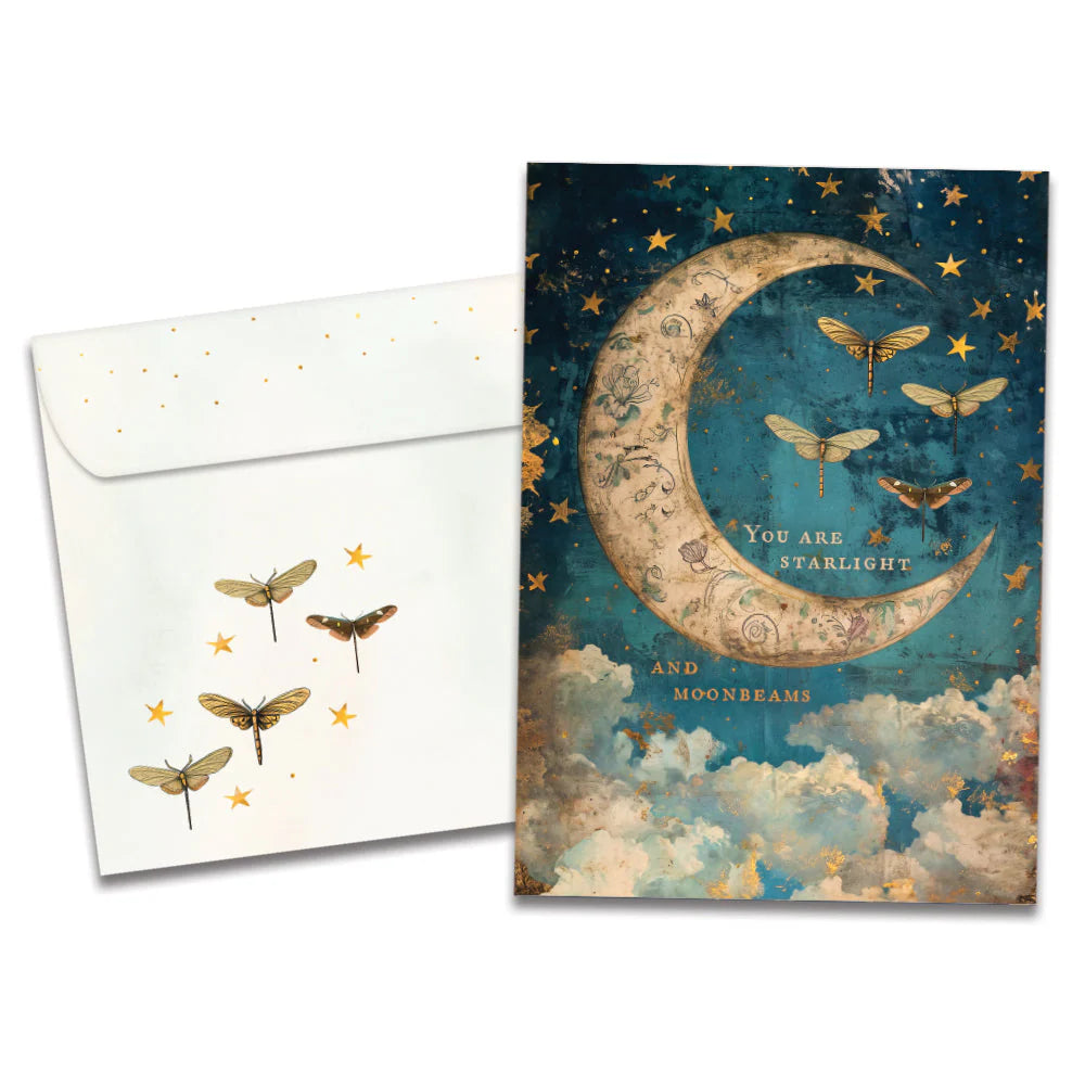 Starlight Moonbeams Just Because Greeting Card