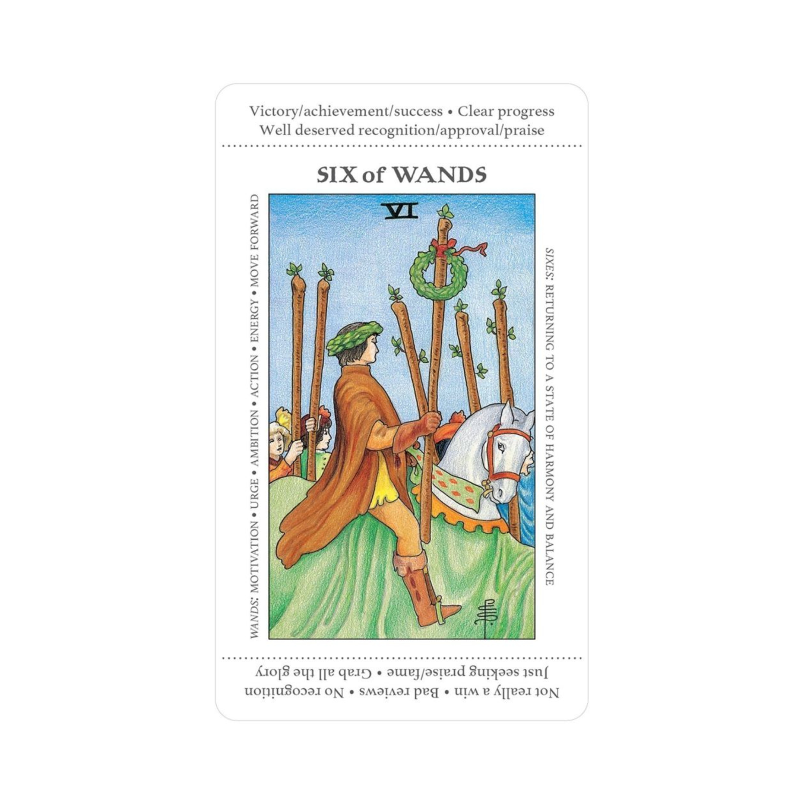 Apprentice Tarot - Apprentice Tarot Card - Six of Wands