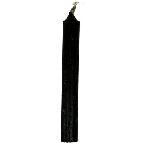 Black pillar candle.