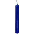 Blue pillar candle.