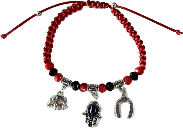 Blue Evil Eye Red Bracelet - 