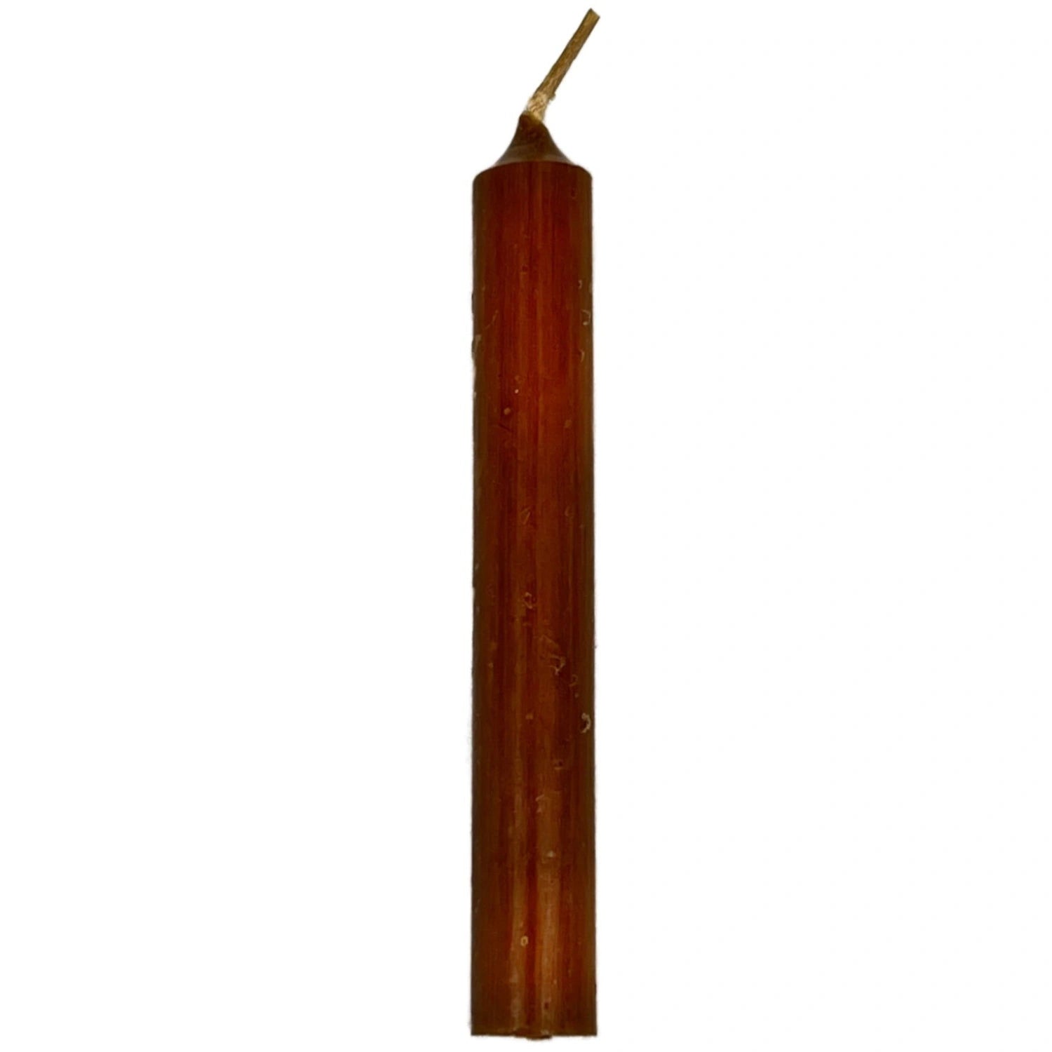 Brown pillar candle.