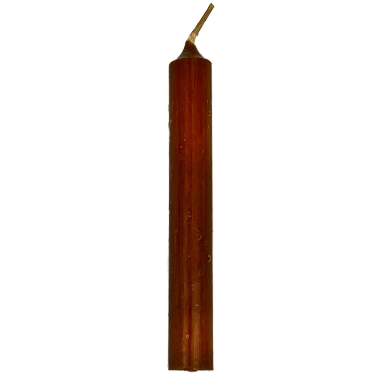 Brown pillar candle.