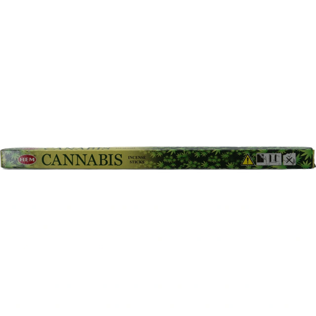 Hem Cannabis Incense Sticks in a green box.