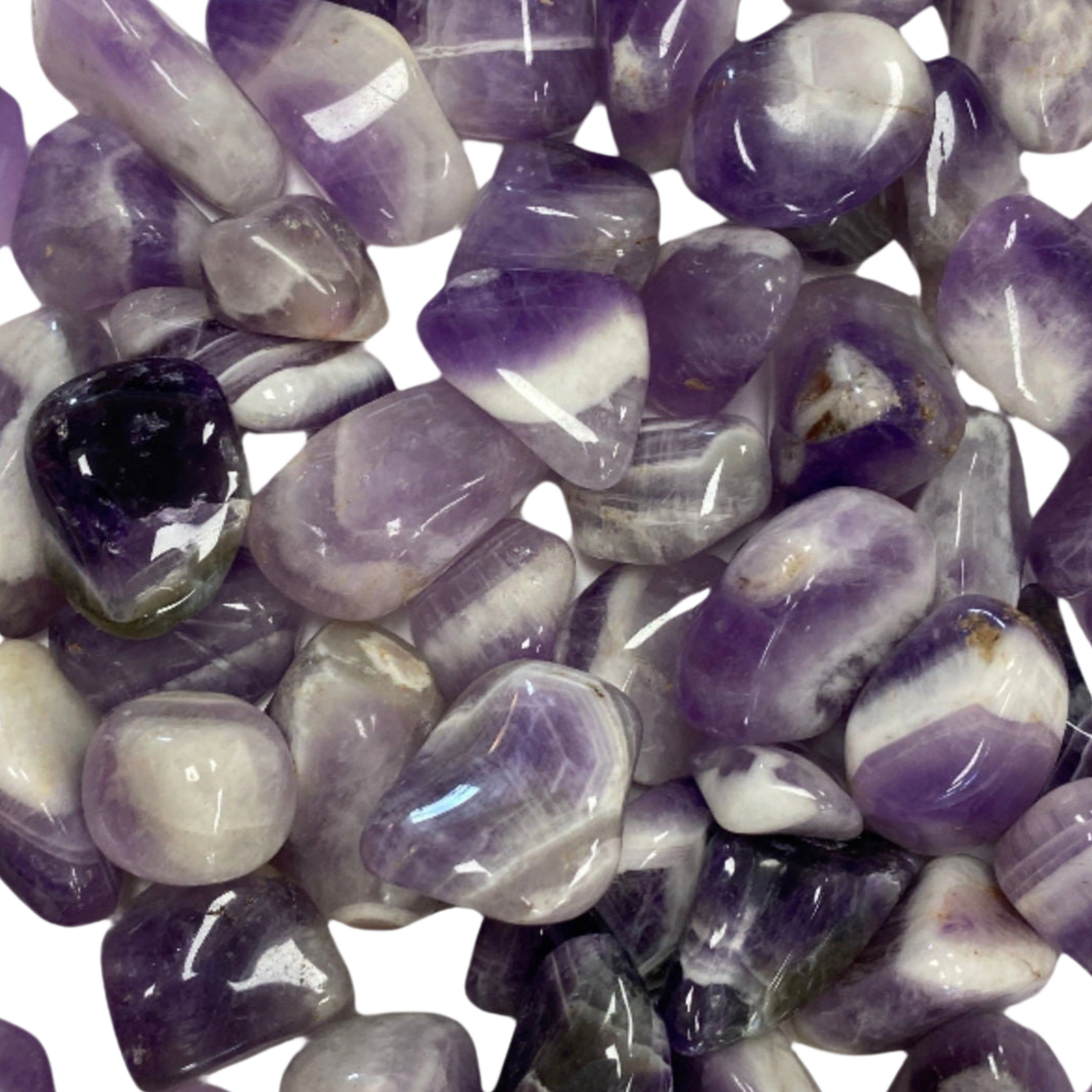 Chevron Amethyst Tumbled - #original_alt_text#