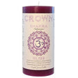 Purple candle with "CROWN CHAKRA" and "BLISS" label.