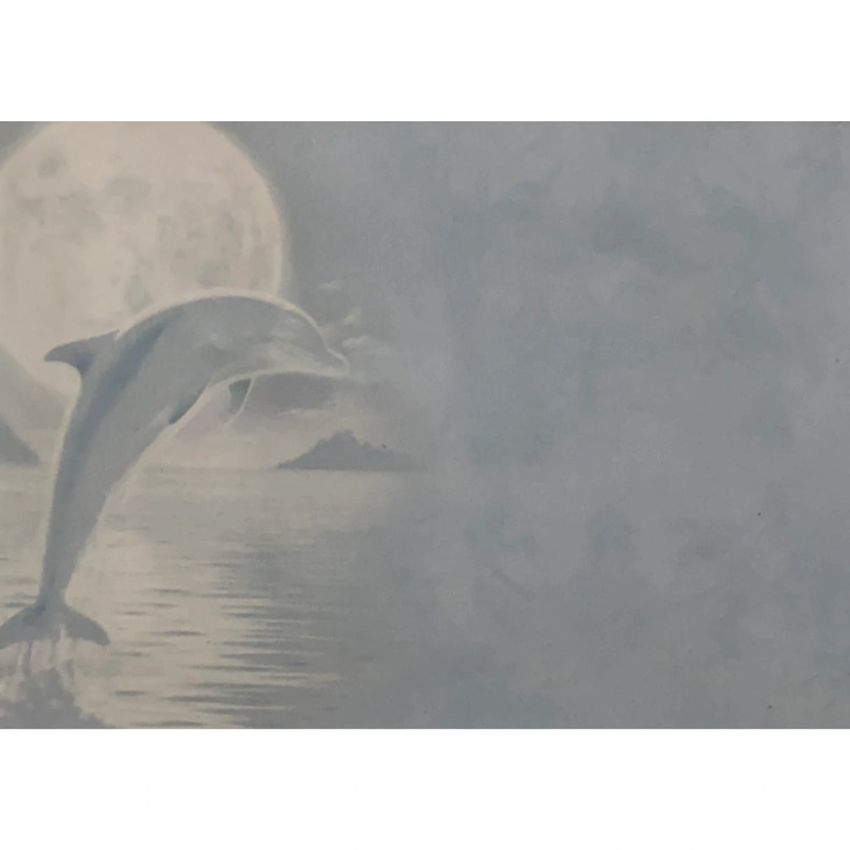 Dolphin Moon All Occasion Greeting Card