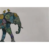 Elephant And Yellowbirds All Occasion Greeting Cards