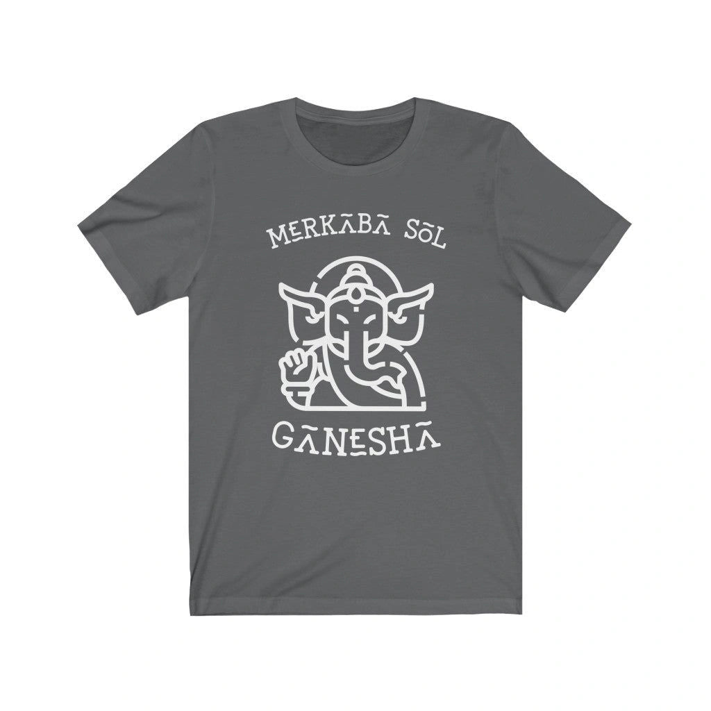 MerkabaSol - Ganesha Design Tee - Asphalt