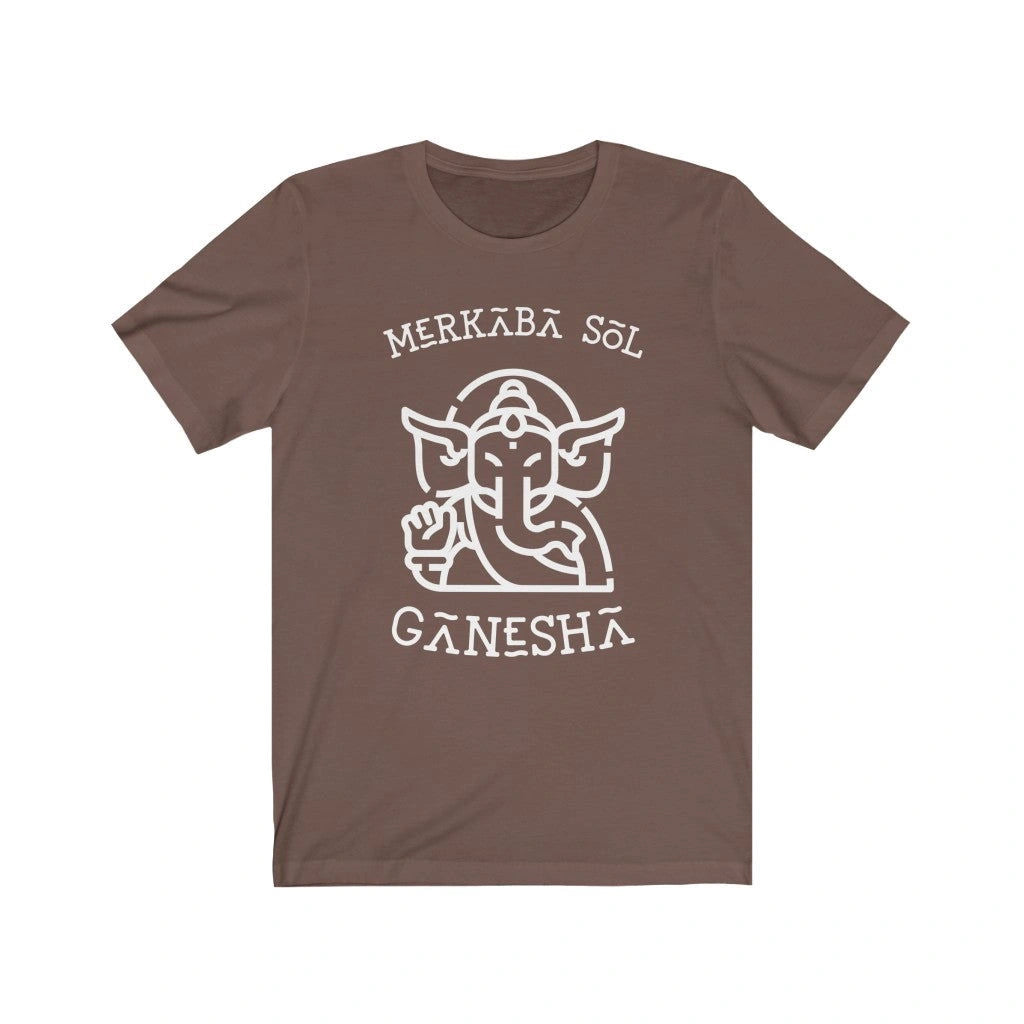 MerkabaSol - Ganesha Design Tee - Brown