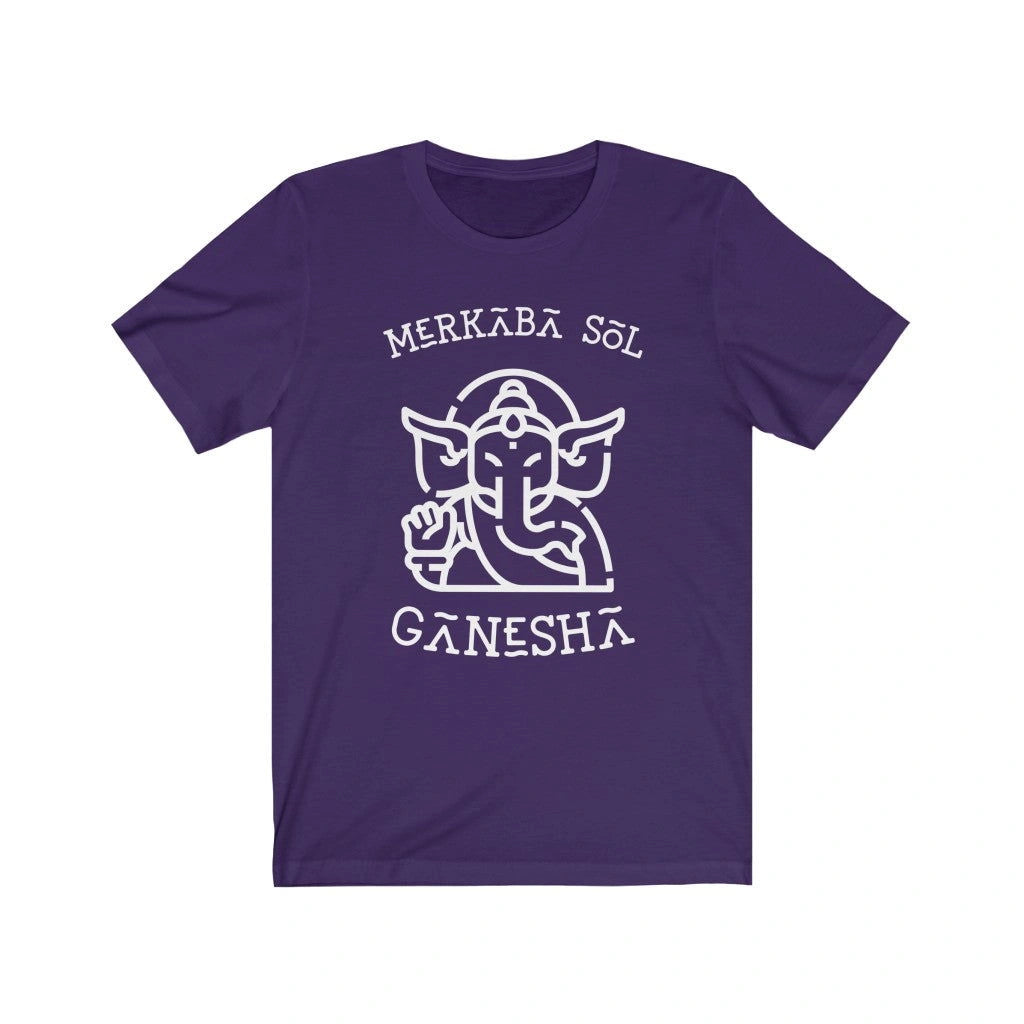 MerkabaSol - Ganesha Design Tee - Purple