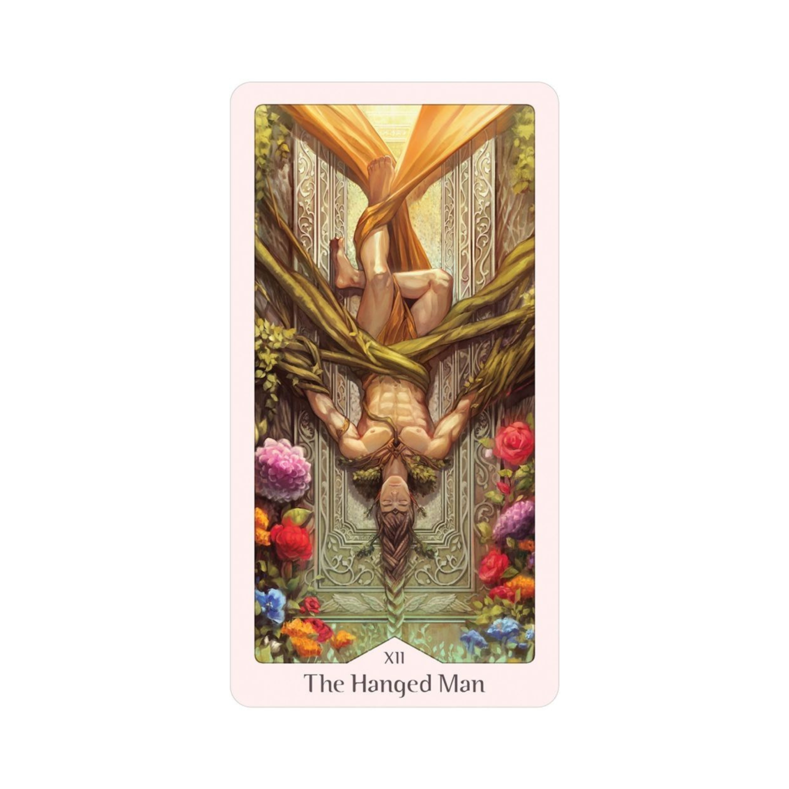 Heavenly Bloom Tarot - Heavenly Bloom Tarot Card - 12 - The Hanged Man