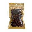 Dried hibiscus petals in a clear plastic bag.