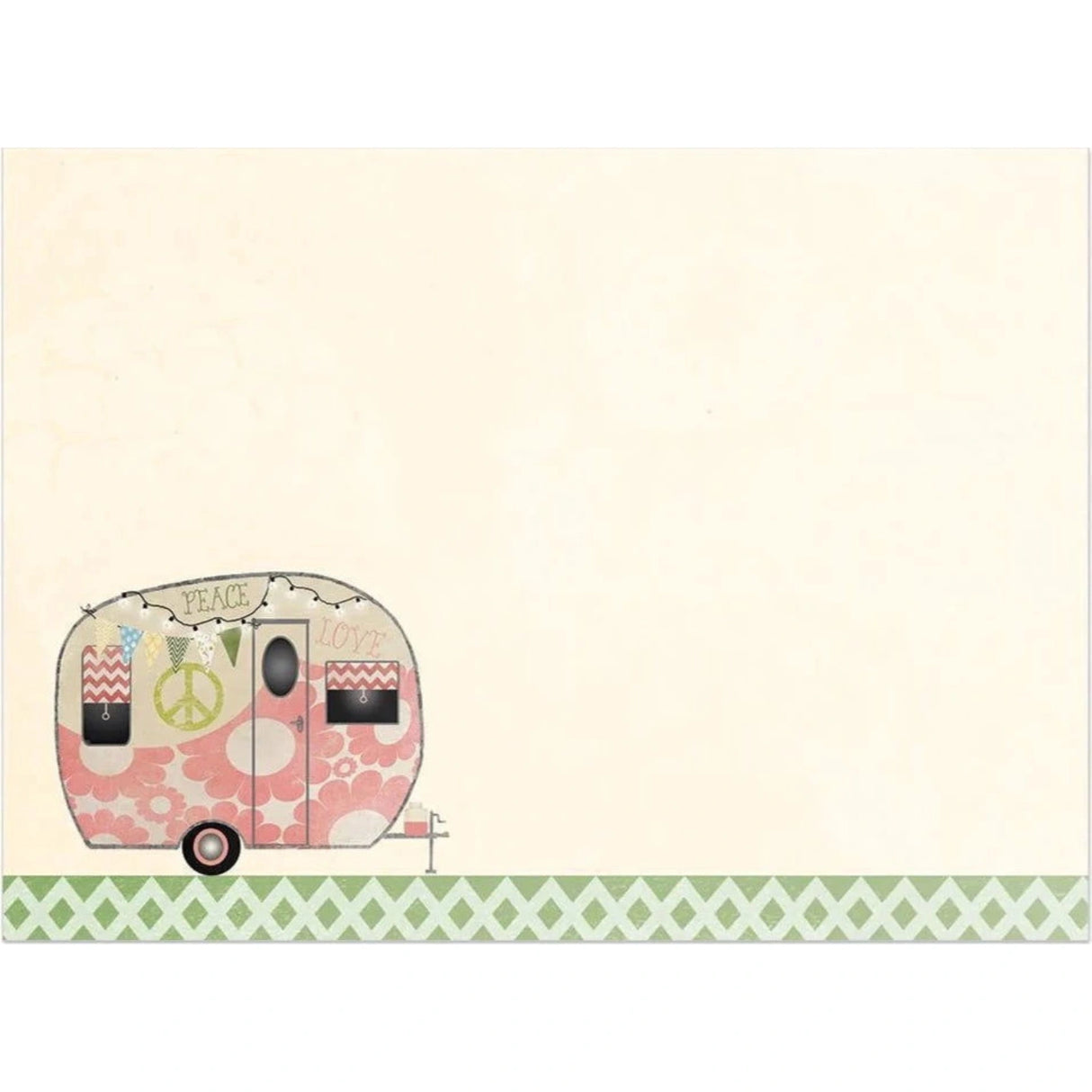 Hippie Camper Birthday Greeting Card