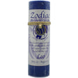 Blue candle with "ZODIAC" and "LEO" labels.