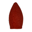 Red cone-shaped incense cone.