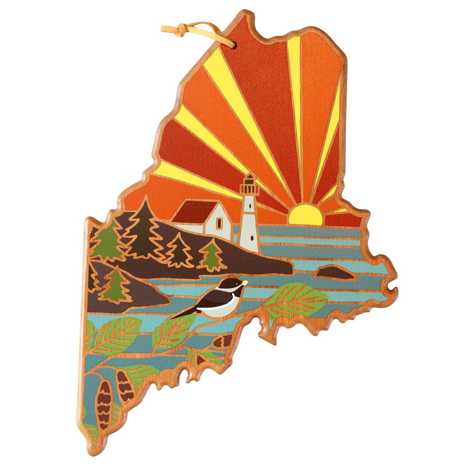 Maine Cutting Board with Artwork - 