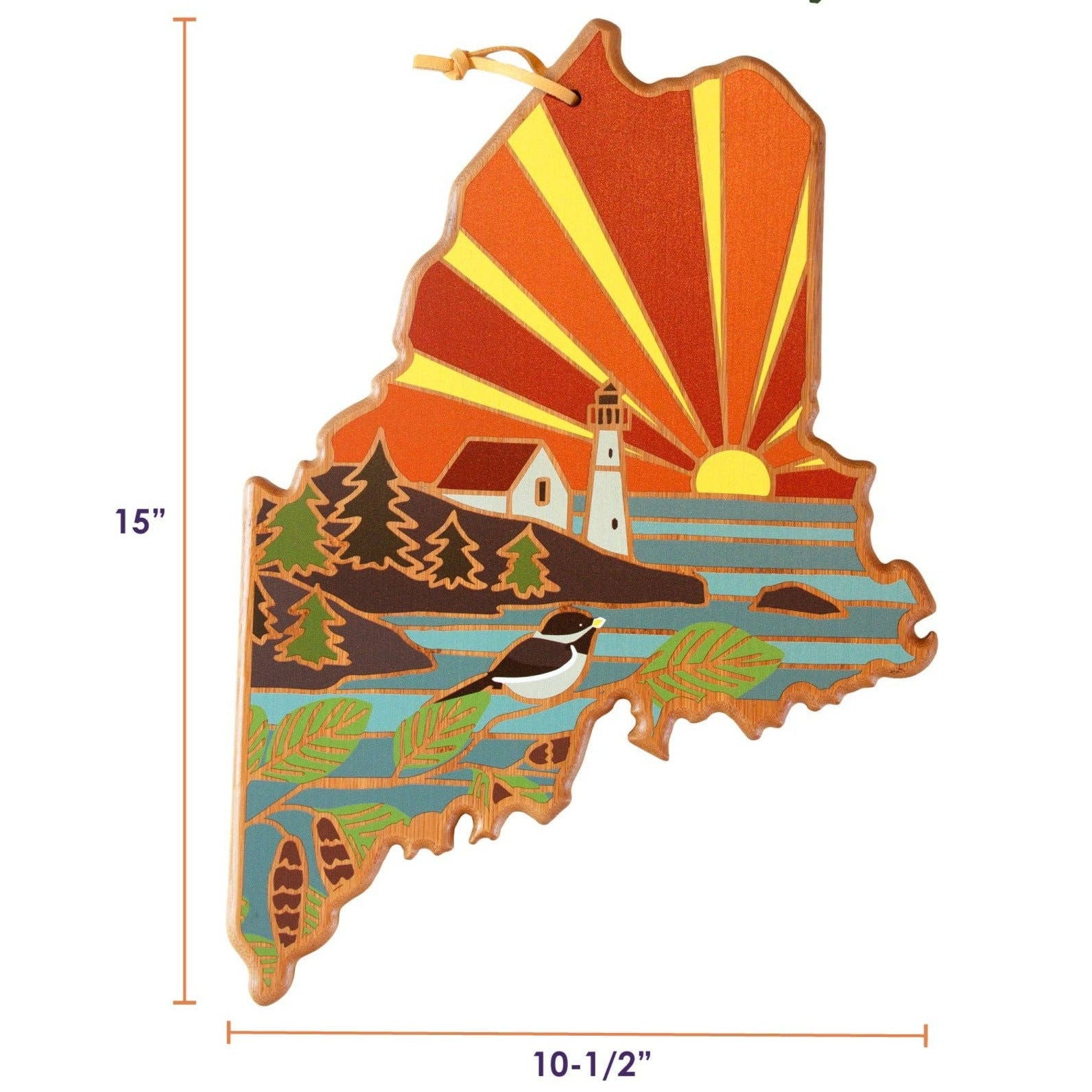 Maine Cutting Board with Artwork - 