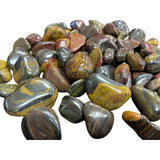 Mugglestone Tumbled - Mugglestone Tumbled, Polished, mix of gold, red, and black colors.