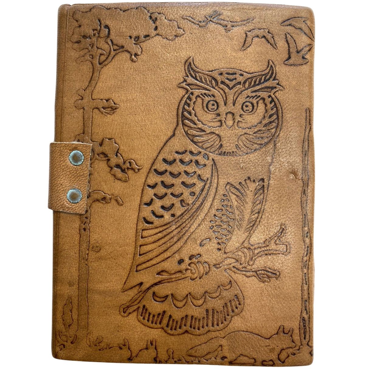 Owl Jungle Leather Journal