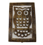 Owl Carved Wood Box - rectangle box with cute owl engraved 