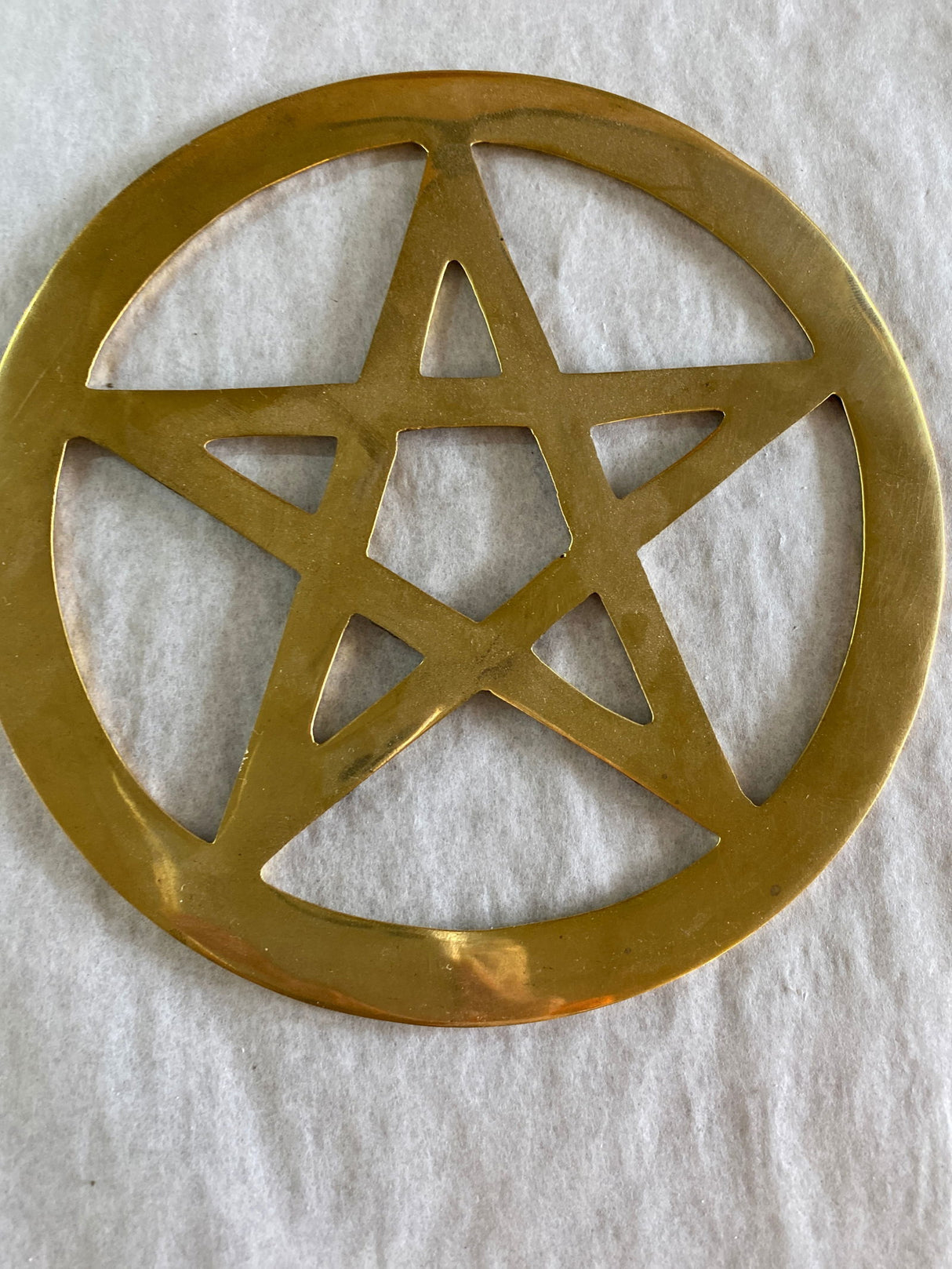 Pentacle Brass Altar - 