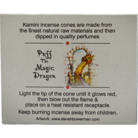 Puff the Magic Dragon Incense Cones