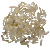 Quartz Point Tumbled sm - Small, polished quartz points in translucent white with a slight yellow tint.