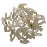 Quartz Point Wrap Tumbled - Rough quartz points in translucent white with a slightly yellow tint.