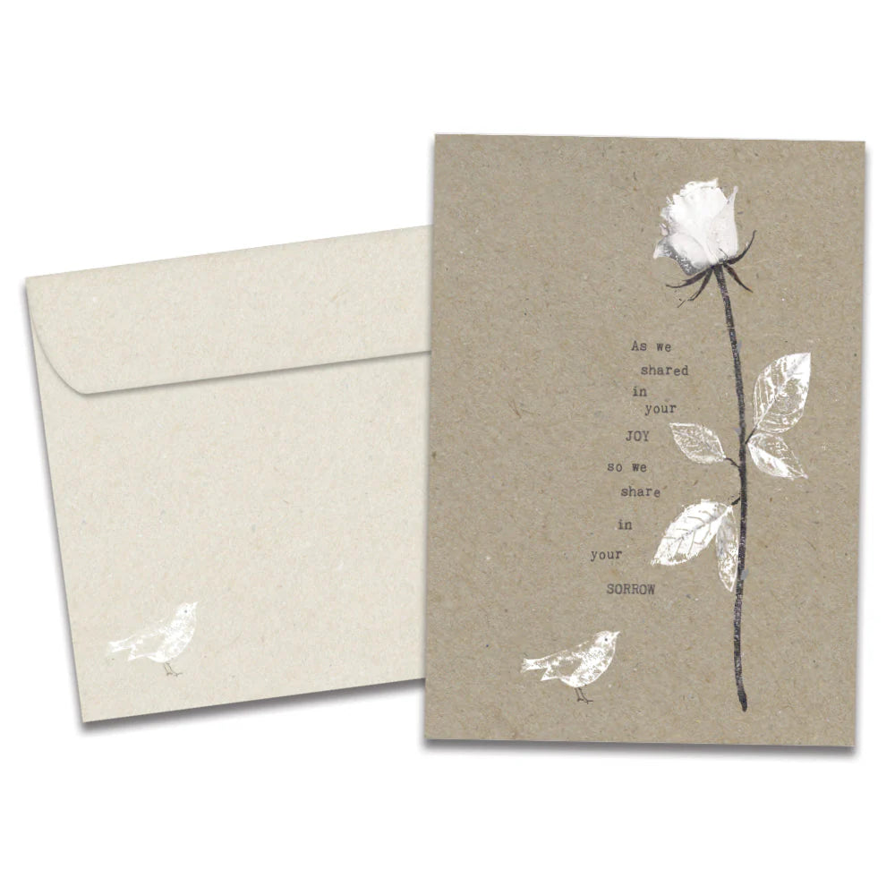 Joy and Sorrow Sympathy Greeting Card