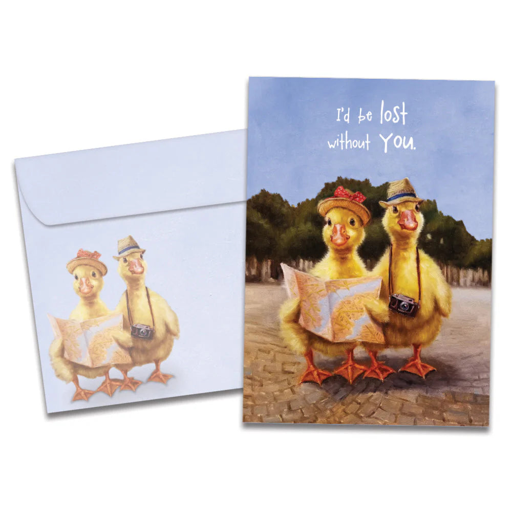 Lost Without You Anniversary Greeting Card