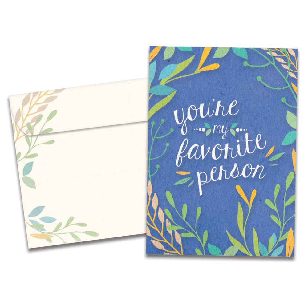 Favorite Person Floral All Occasion Greeting Card