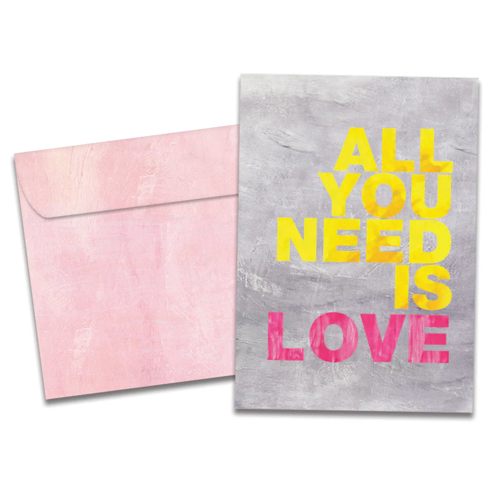 All You Need is Love Anniversary Greeting Card