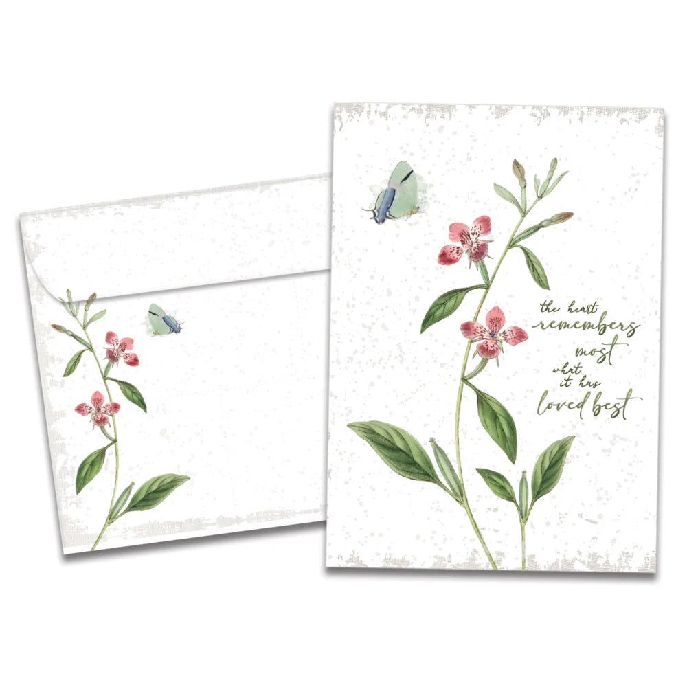 The Heart Remembers Sympathy Greeting Card