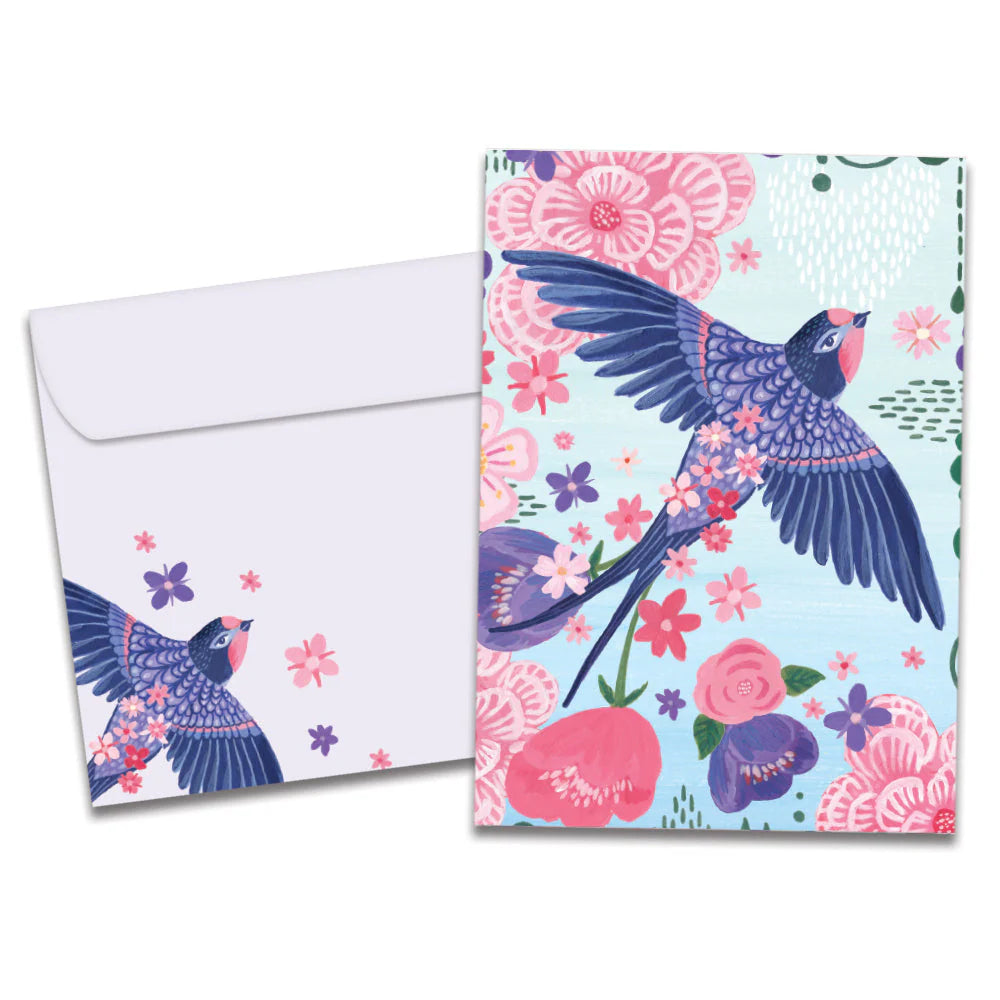 Whimsical Bird All Occasion Greeting Card