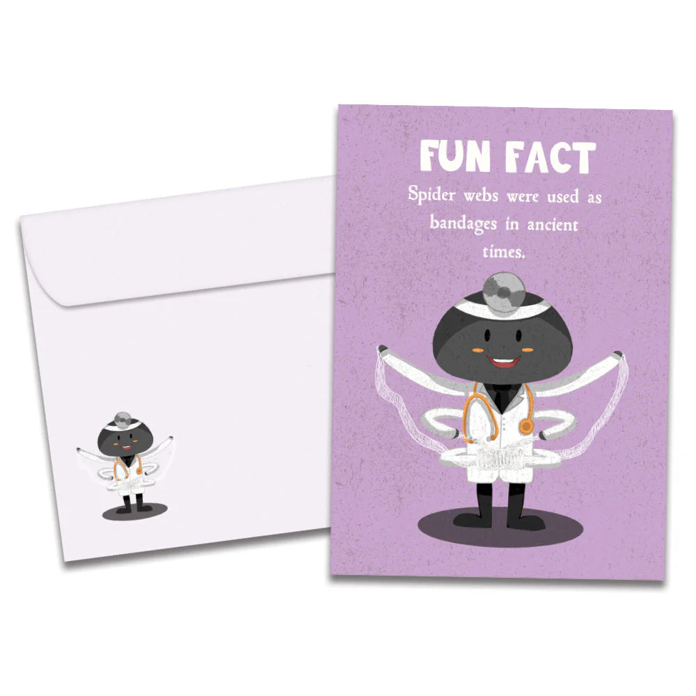 Health Web Fun Fact Get Well Greeting Card