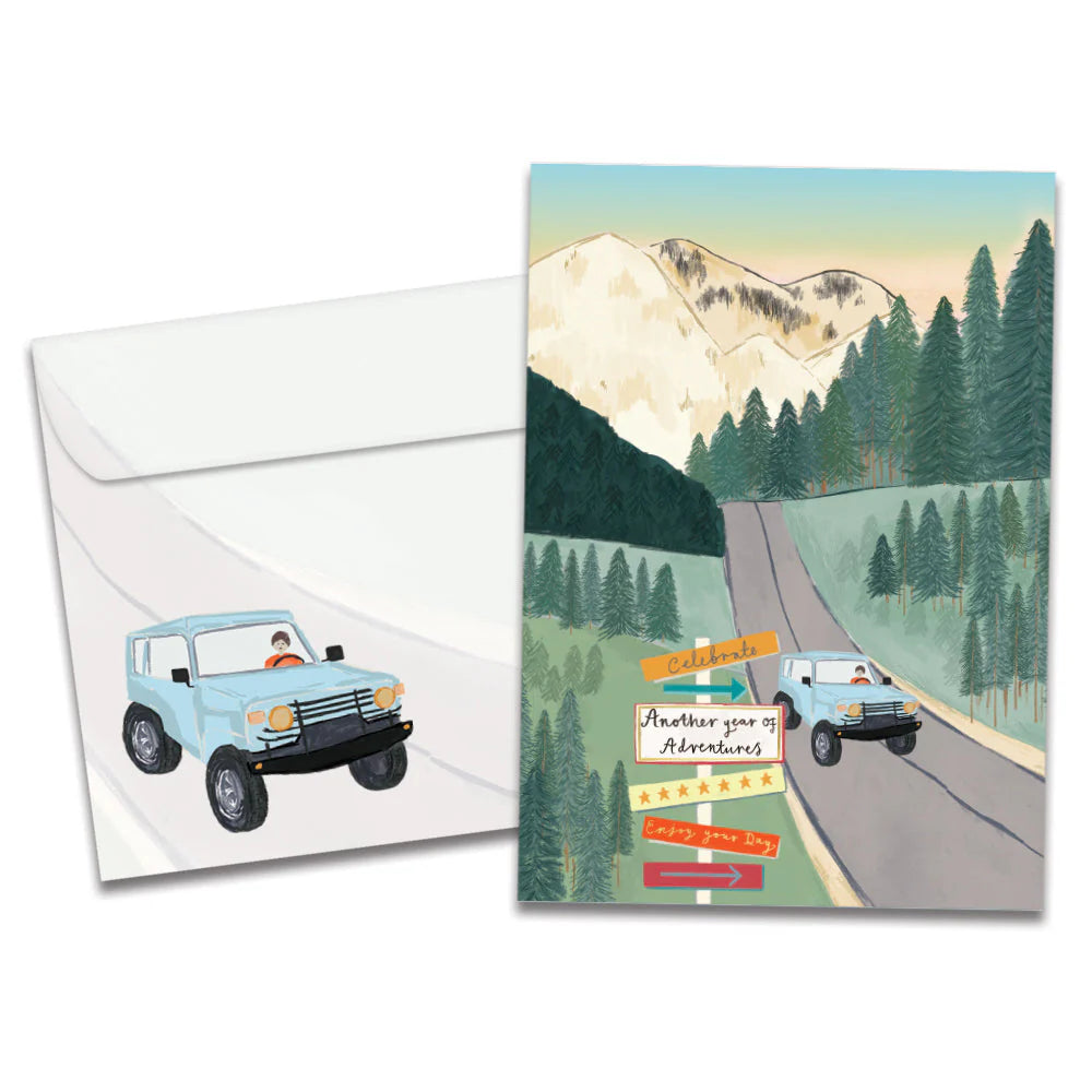 Year of Adventures Birthday Greeting Card