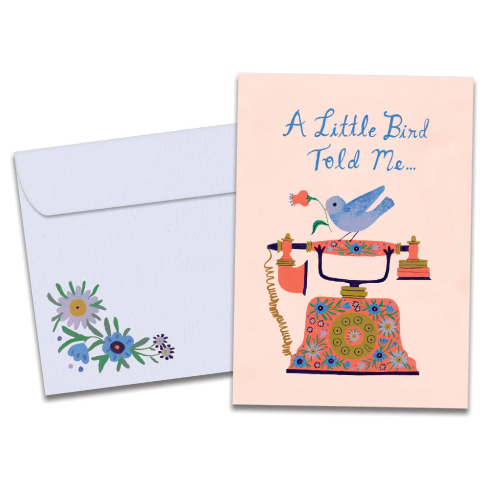 A Little Bird Birthday Greeting Card