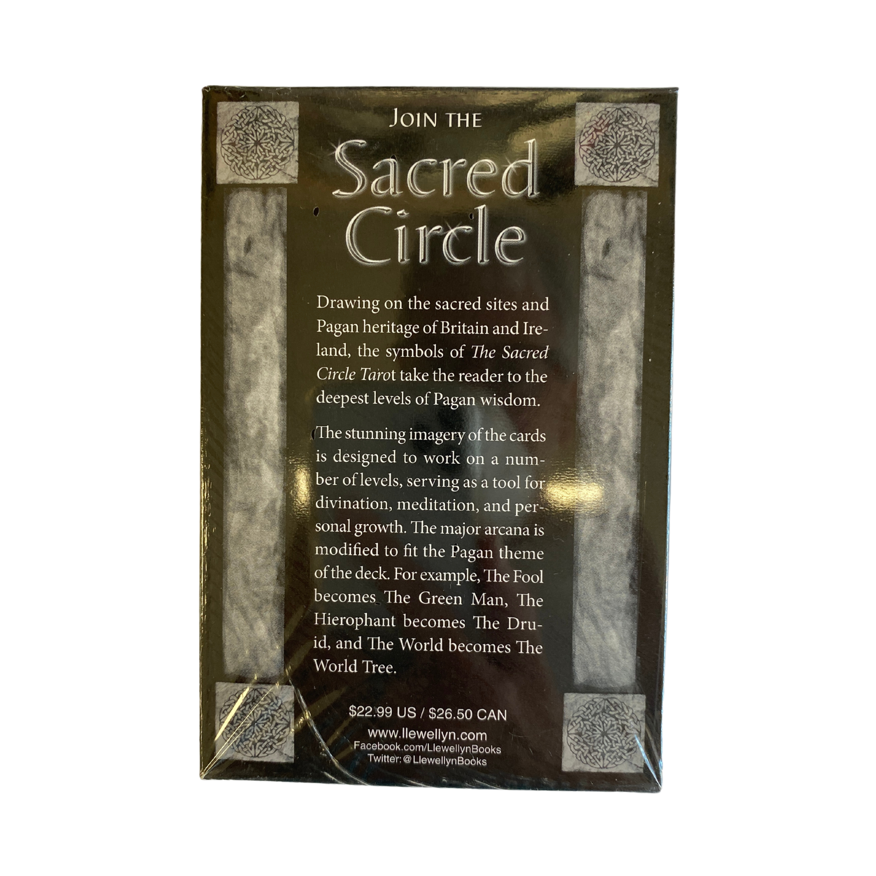 Sacred Circle Tarot deck back cover