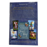 tarot made easy blue box with writing and card images 