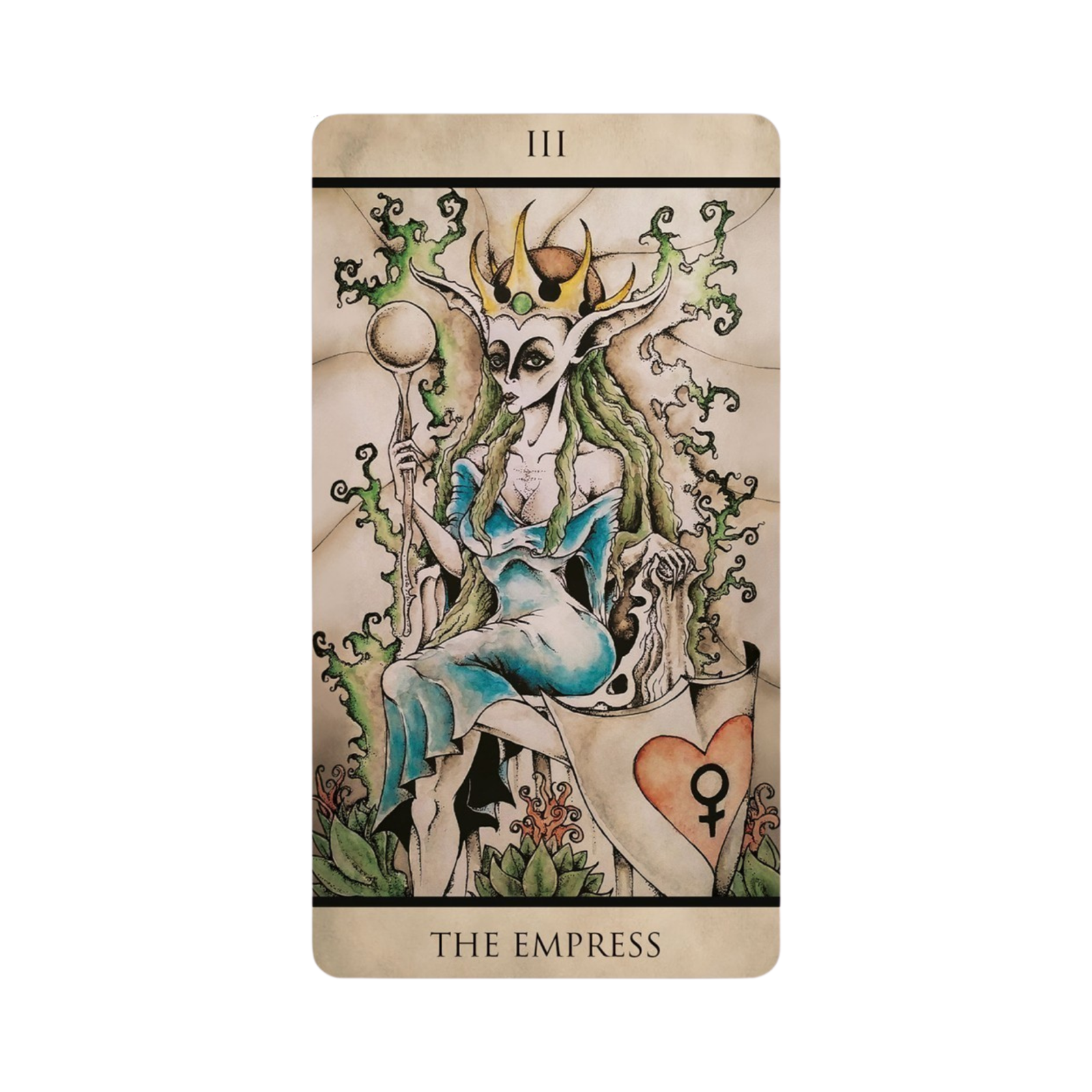 Tarot Nuages - Tarot Nuages card 3- The Empress