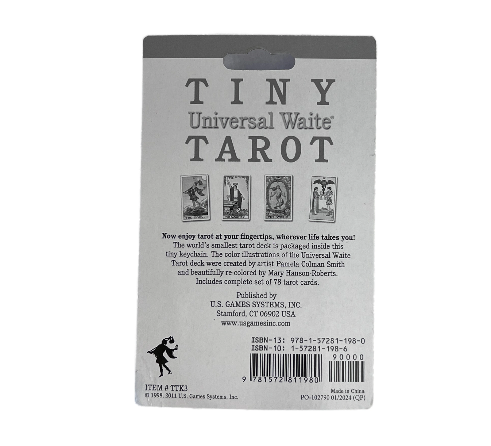 Tiny Universal Waite Tarot Keychain - #original_alt_text#