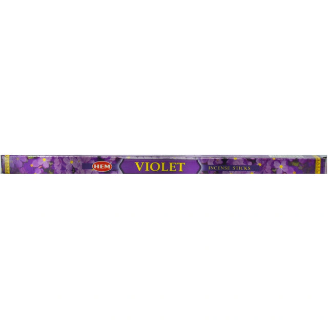 Hem Violet Incense Sticks in a purple box.