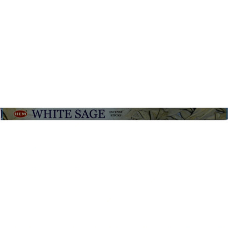 Hem White Sage Incense Sticks in a green box.