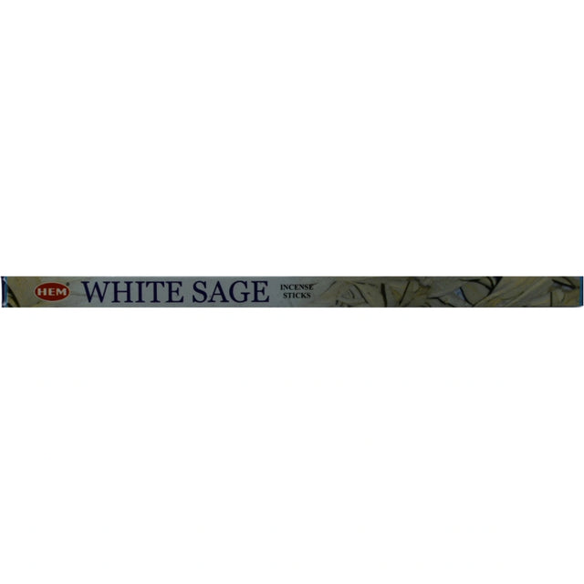 Hem White Sage Incense Sticks in a green box.