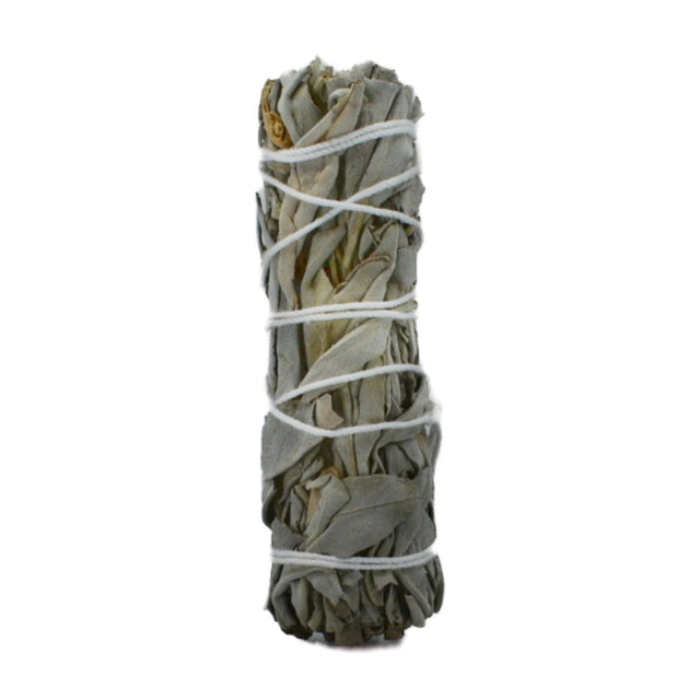 Small White Sage smudge stick.